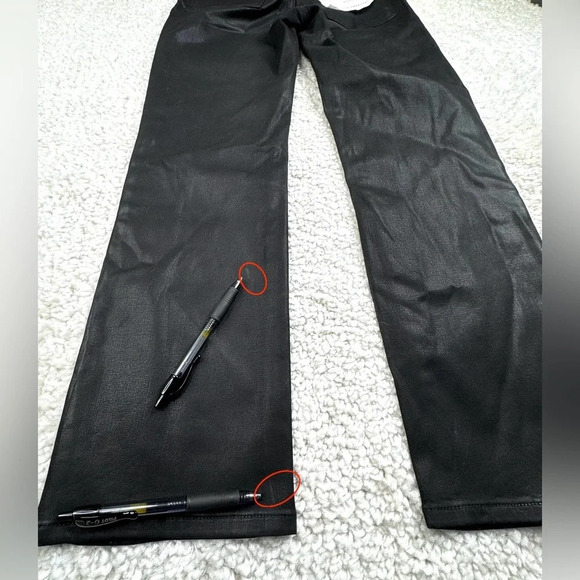Good American | Good Straight Coated in Black. GS001T. 6 / 28 . 26.5” inseam - Picture 4 of 16